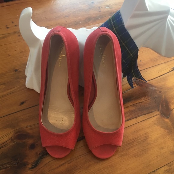 Cole Haan open toe shoe.
